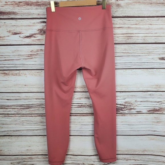 Lululemon Womens Size 8 Wunder Train HR 25" Tight Leggings Brier Rose Pink   #67 - Picture 6 of 11